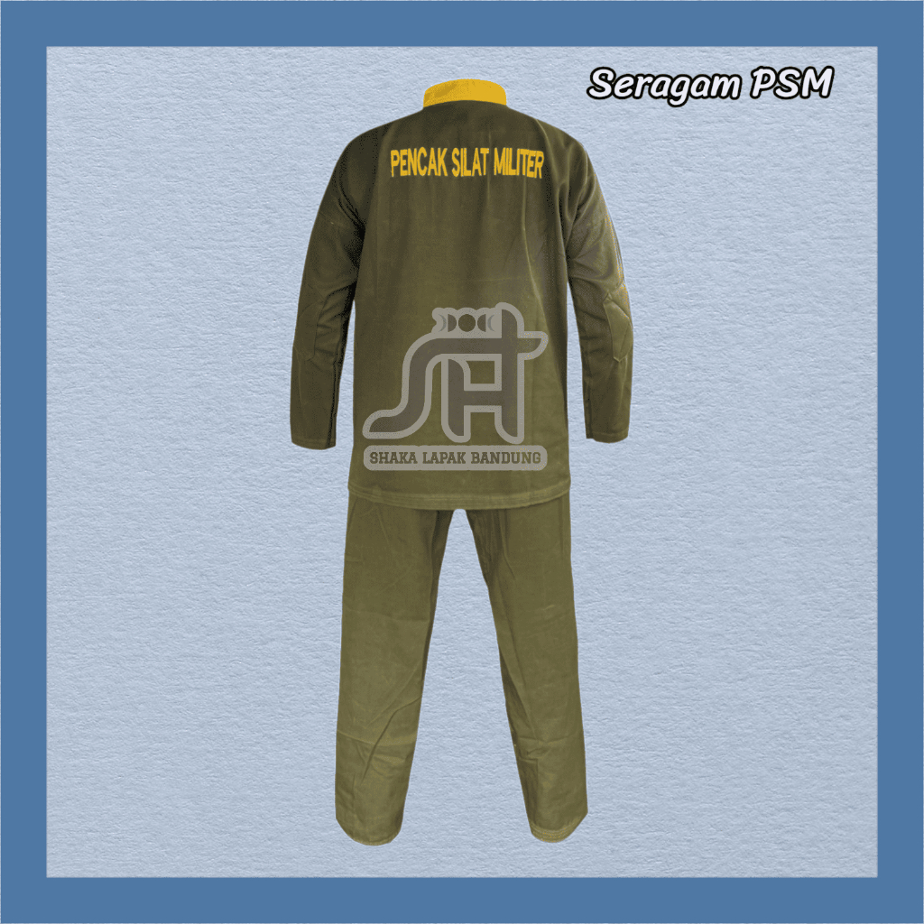 Baju PSM Pencak Silat Militer – Seragam Beladiri Tentara Komcad IPSI Dewasa Pria Wanita