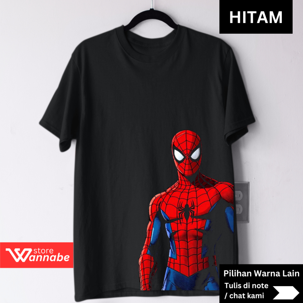 Kaos Superhero Spiderm4n Dewasa S–7XL Jumbo Big Size & Kaos Anak XS–XL (Usia 2–13 Tahun – Cotton Com