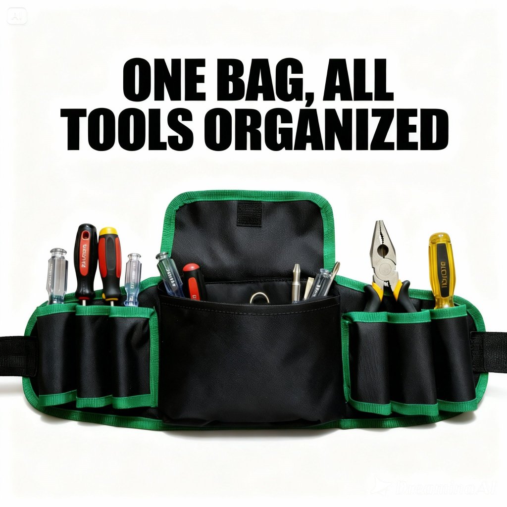 TAS PERKAKAS PINGGANG UNTUK TOOLKIT TEKNISI PERTUKANGAN LISTRIK BENGKEL BANGUNAN SHOCKERS