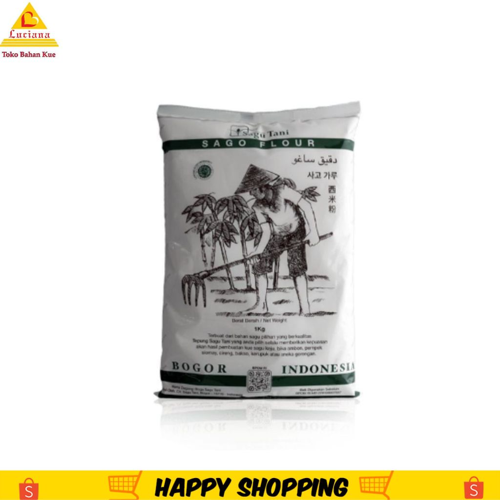 Sagu Tani Asli Ukuran 500gr/ Tepung sagu/ Tani Asli