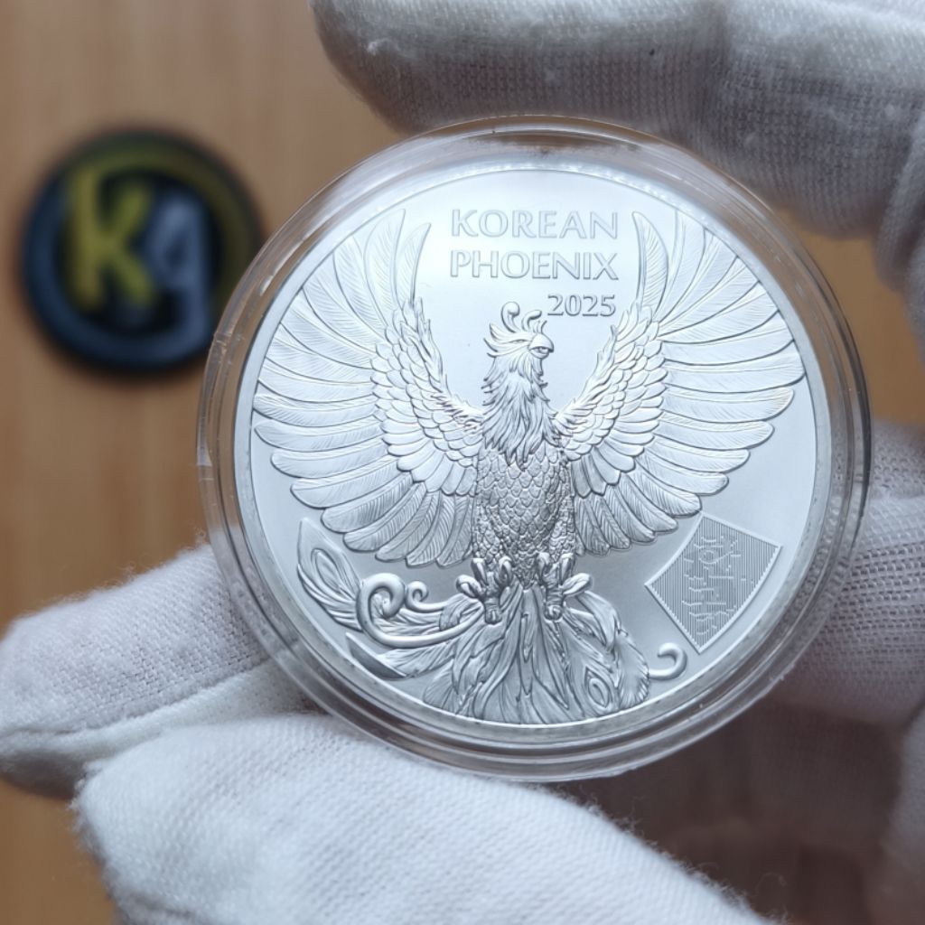 Koin Perak Korean Phoenix Komsco Lenticular 999 Fine Silver 1 Oz