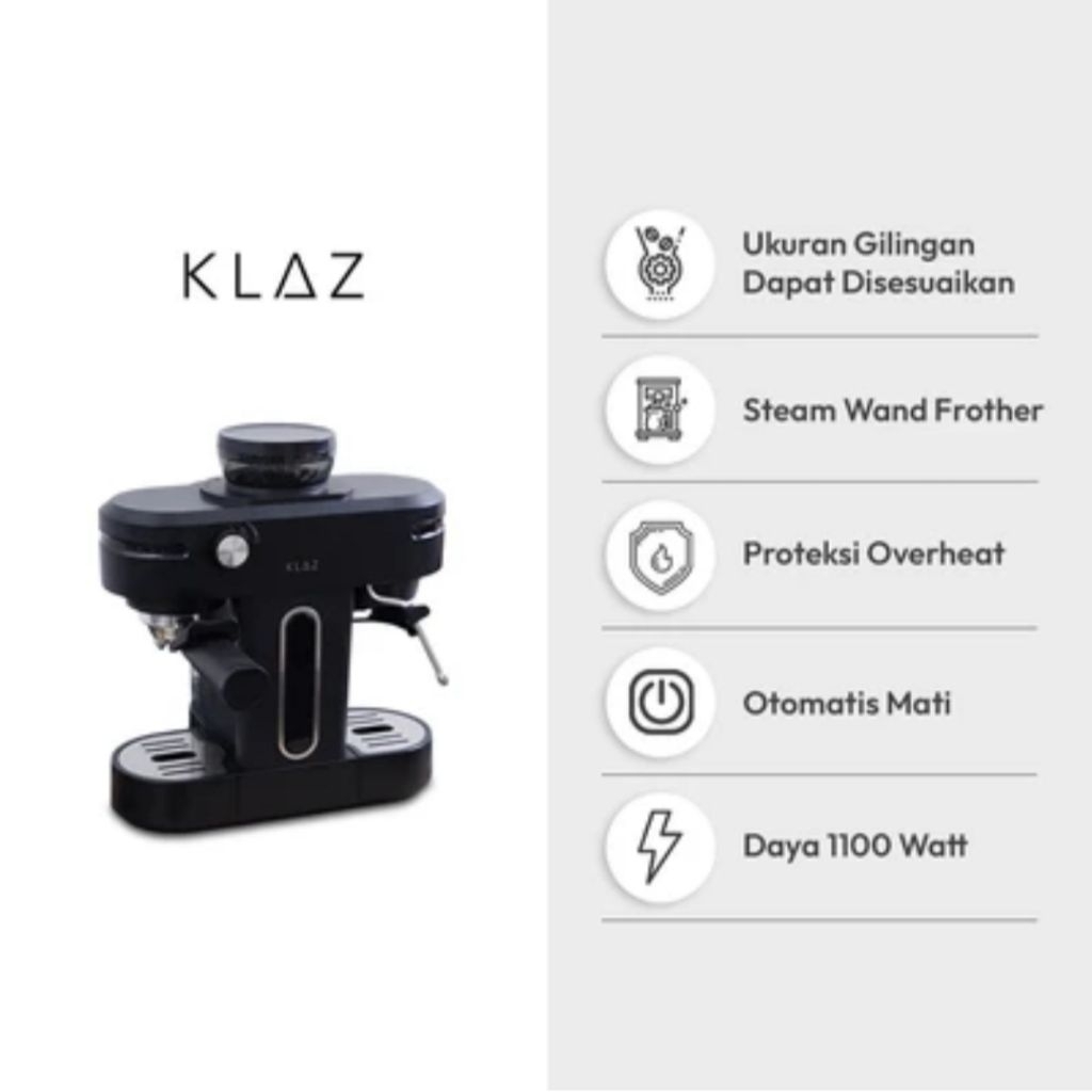 KLAZ ESPRESSO MAKER - HITAM