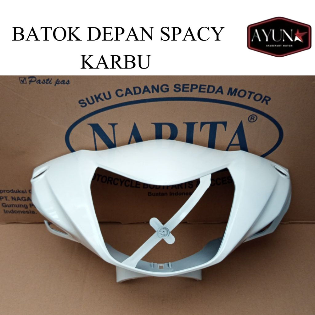 Batok Depan Spacy Karbu Spacy Fi Batok Lampu Depan honda Spacy Batok Kepala Depan Spacy Putih Narita