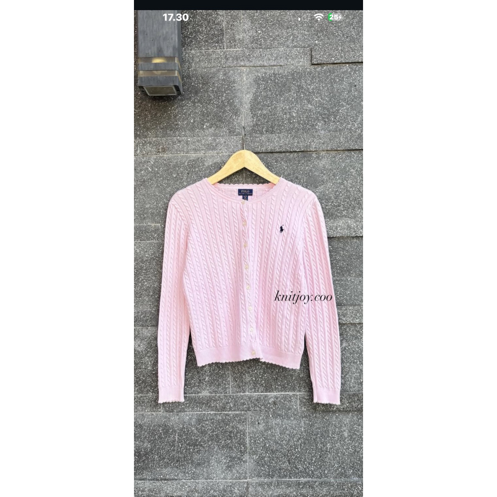 POLO RALPH LAUREN PINK CARDIGAN