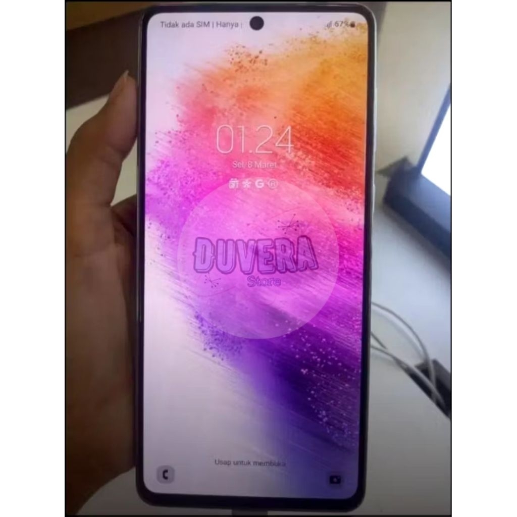 LCD SAMSUNG A73 5G ORIGINAL COPOTAN FULLSET FRAME