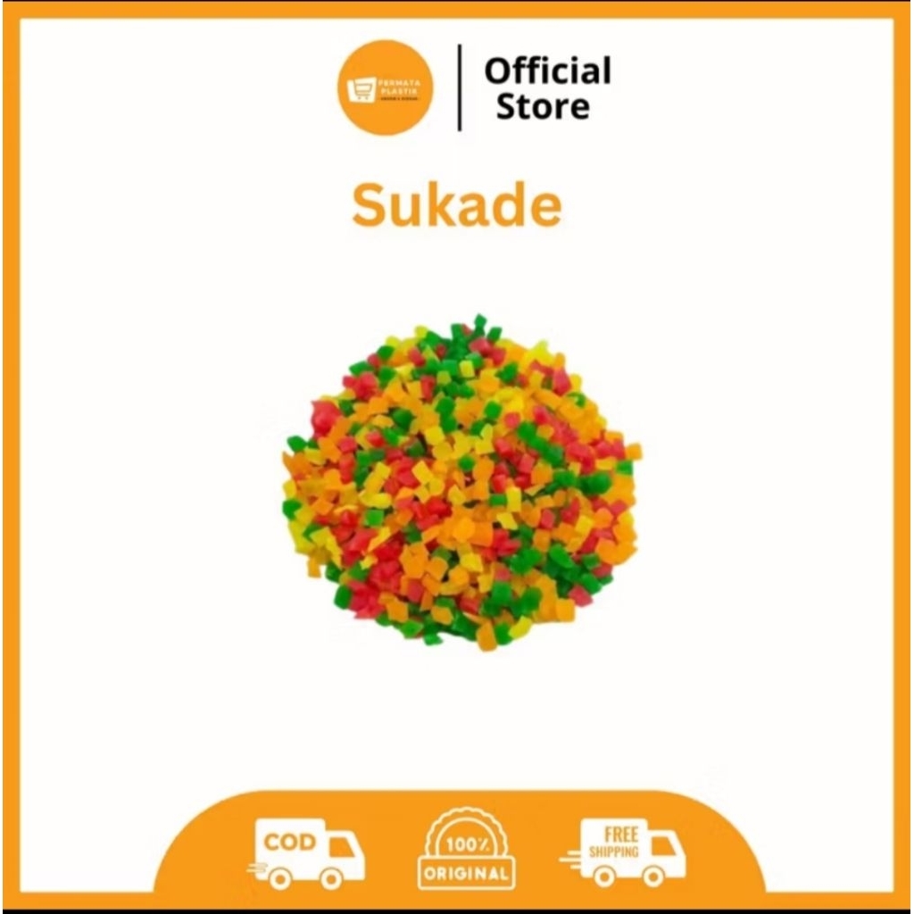 Sukade Kering 100gr - Topping Kue, Kemasan Repack, Praktis untuk Kue
