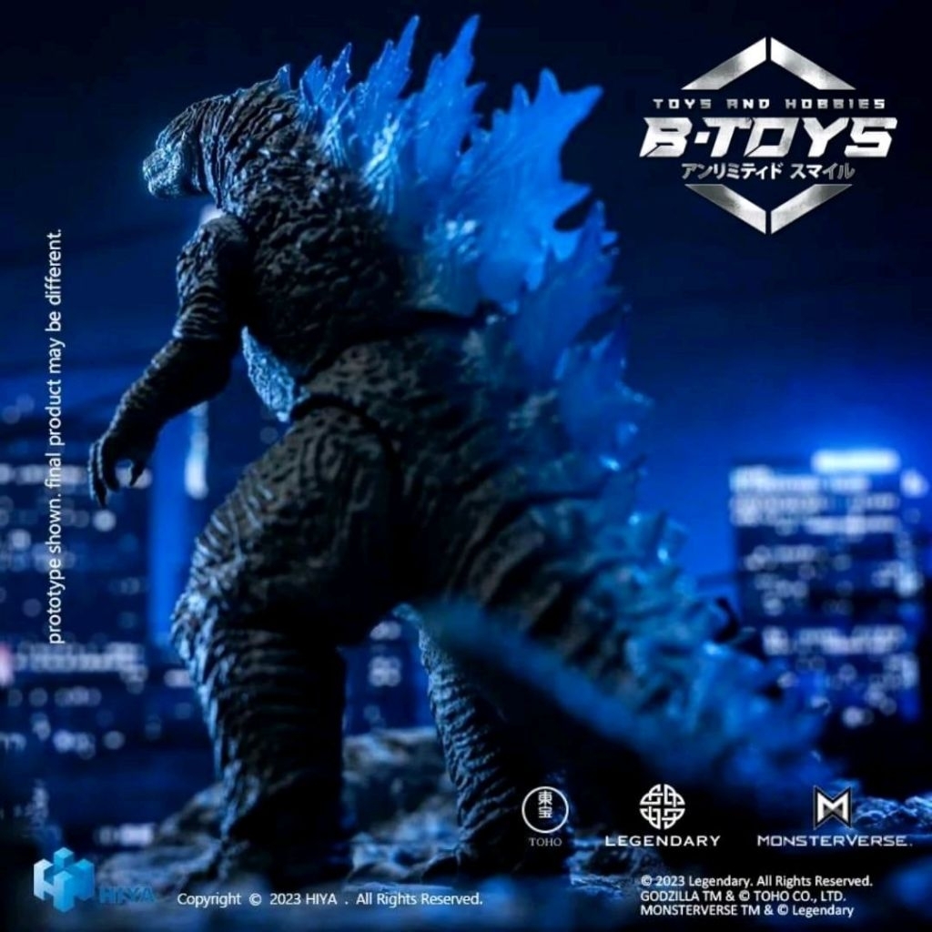 Hiya GODZILLA VS KONG Heat Ray GODZILLA 2014 (Translucent Ver ) Figure