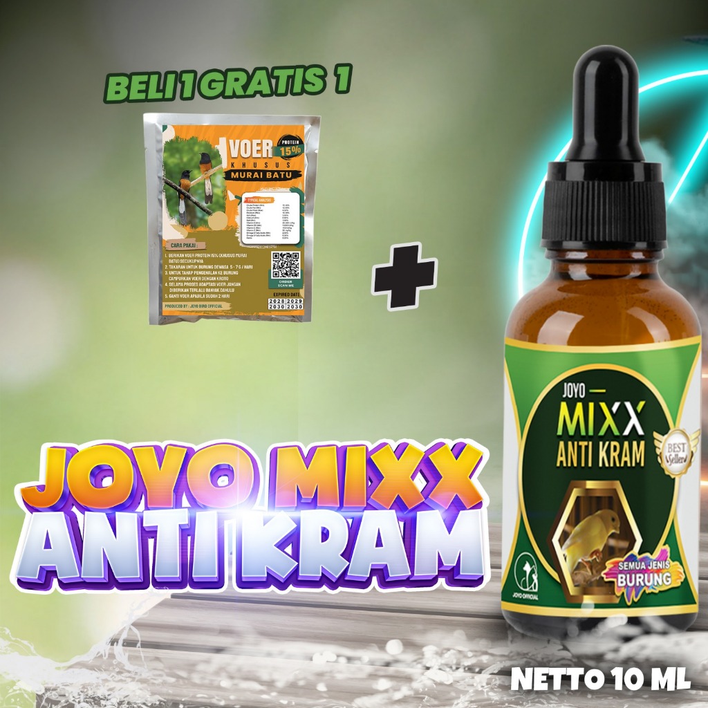 OBAT UNTUK BURUNG KAKI KRAM, ANGKAT SEBELAH KAKI, KAKI KAKU | Mixx Anti Kram 10 ML