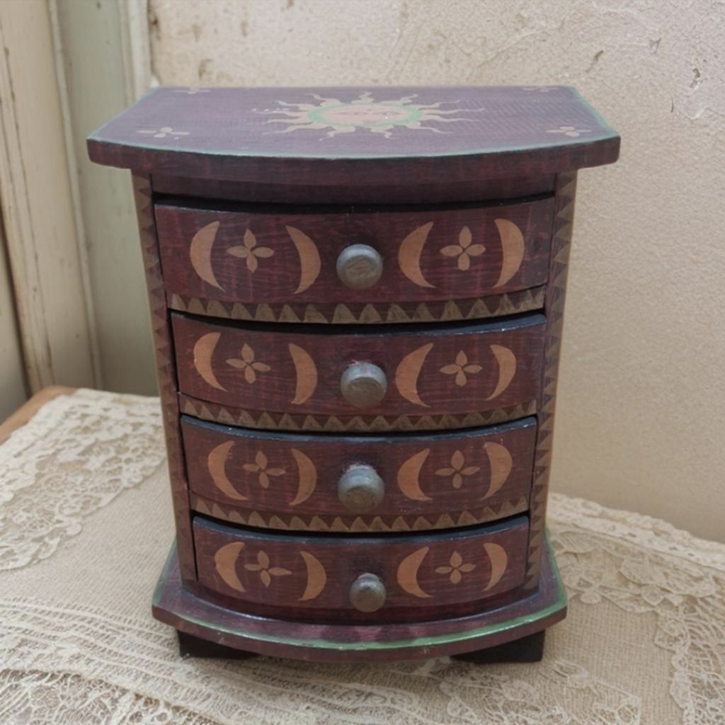 LACI KAYU KECIL TEMPAT PENYIMPANAN PERHIASAN DAN BARANG BARANG