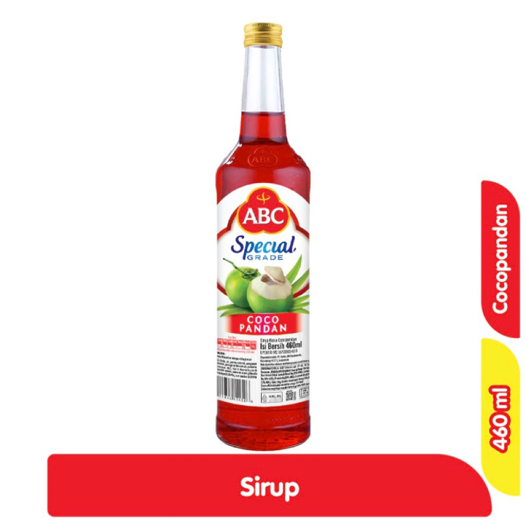 ABC Special Grade Sirup Cocopandan Melon Botol 460 ml Syrup Parcel Minuman Lebaran