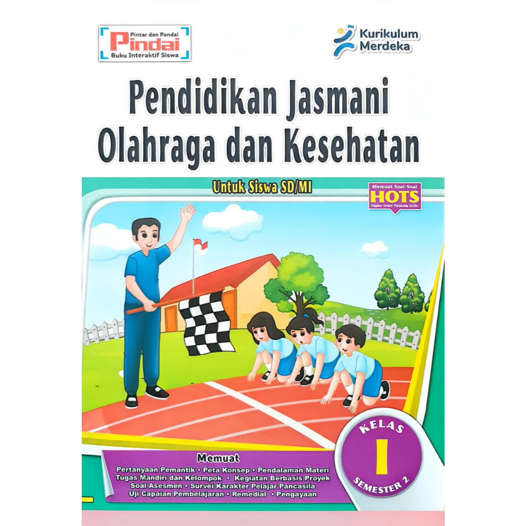 Buku LKS PJOK kurikulum Merdeka Kelas 1 SD/MI Semester 2