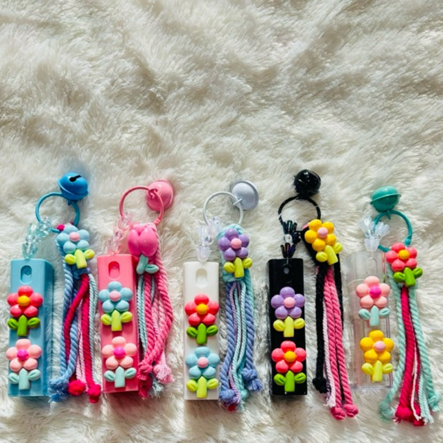 Bagcharm Gantungan Kunci Tas Lucu Spray Botol Parfum Handsanitizer Macrem