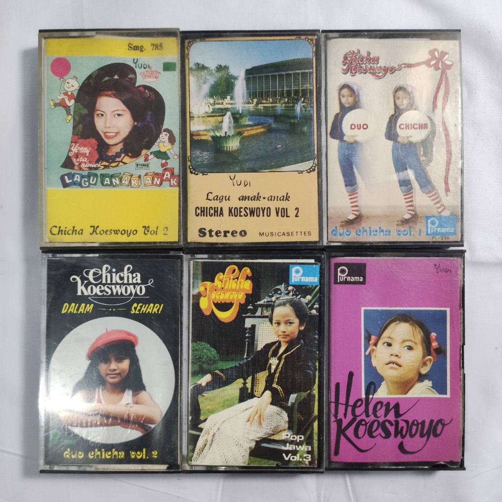 Kaset Pita Chica Helen Koeswoyo Jadul Vintage Lawas Lagu Anak Pop Melayu Cassette Indonesia