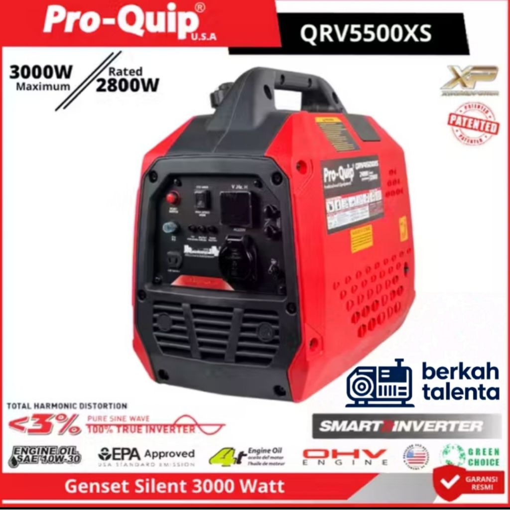 Pro-Quip Inverter Generator QRV5500XS Dengan Output 2600Watt Max 3000Watt Pro-Quip Original