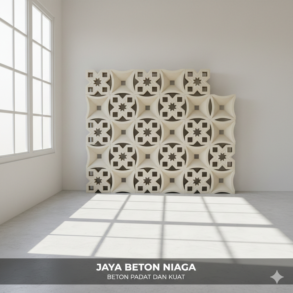 JAYA BETON NIAGA - Roster Beton Minimalis - Model Kombinasi Best Seller, Ukuran 20 x 20 | Loster Put