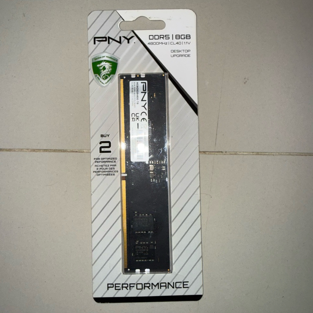 RAM PNY DDR5 8GB 4800mhz CL40 ram ddr5 PNY 8GB 4800 mhz ram PNY DDR5 1x8gb 8gb 4800 mhz ram ddr5 8gb