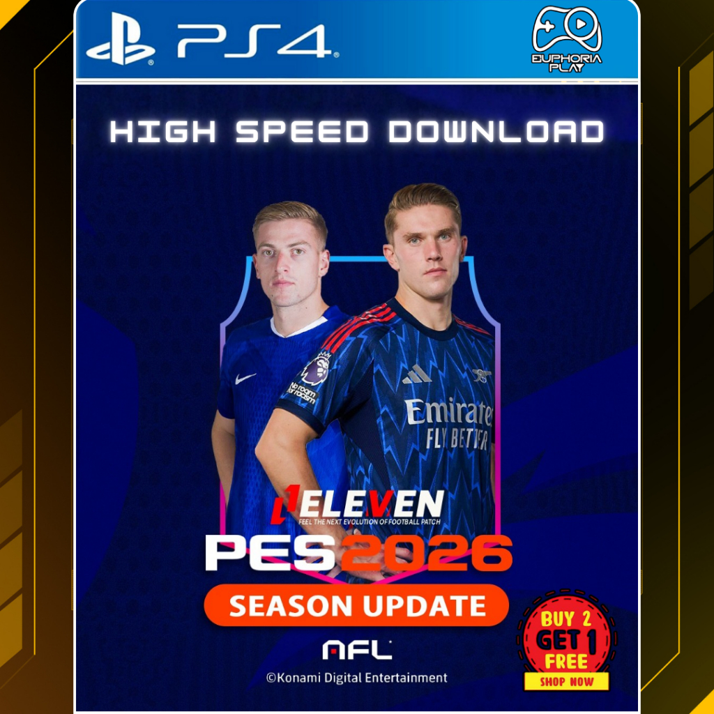 EFOOTBALL PES 2026 PS4 HEN – Eleven Patch Summer Edition | Full Update Datapack 7.08