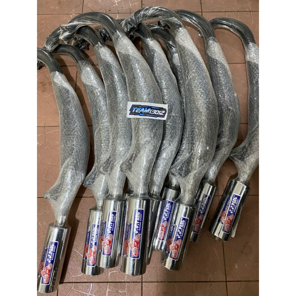 KNALPOT YY PANG SATRIA 2TAK RGV BLACK COBRA ORIGINAL