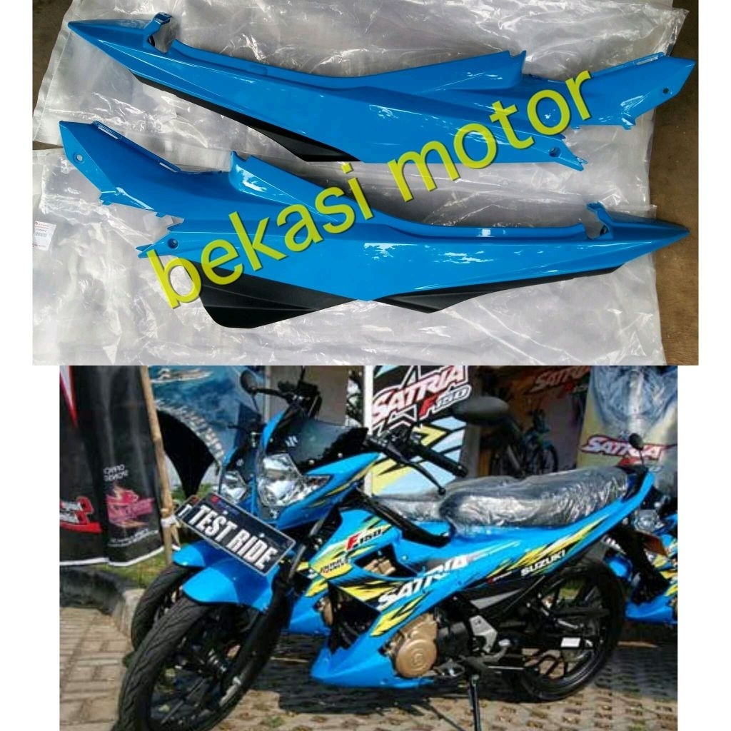 PKZ biru sepasang cover body bodi suzuki satria fu 2014-15 original