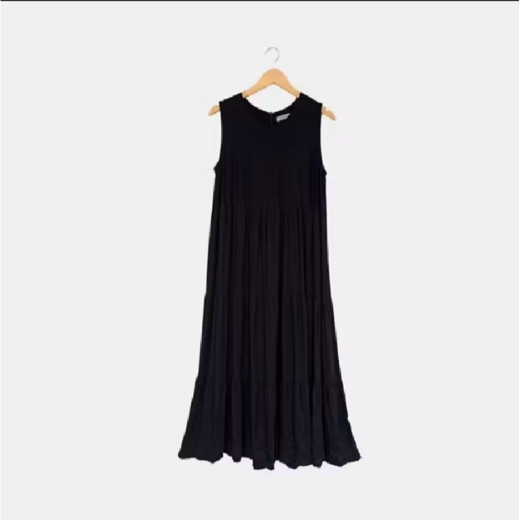 Bayka - Inner Gamis Rayon Twill Tanpa Lengan Ruffle