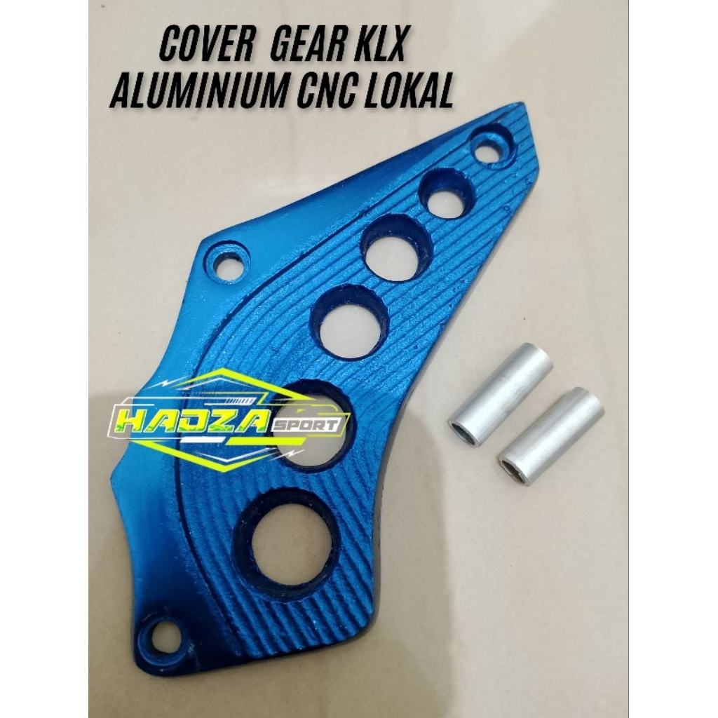 TUTUP COVER GEAR COVER GEAR PELINDUNG GIR DEPAN KLX 150 DTRACKER KLX BF ALUMINIUM CNC LOKAL TUTUP CO