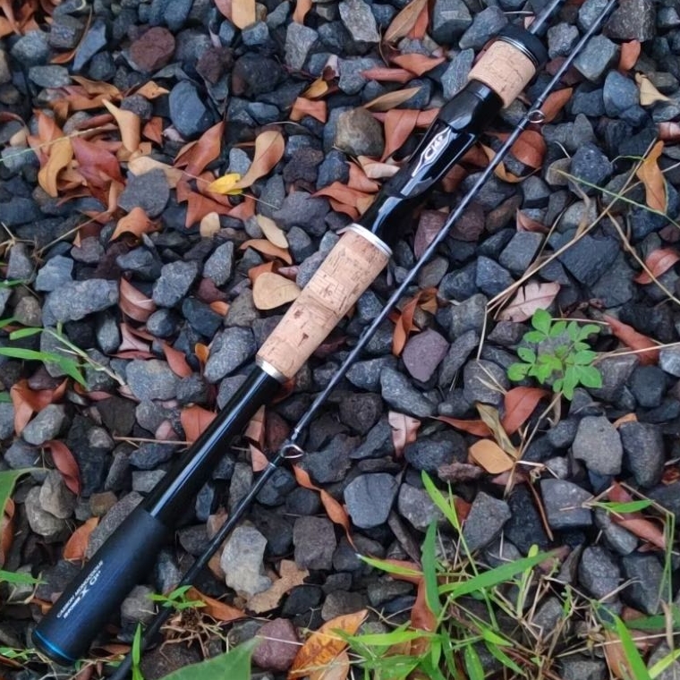 Joran custom BC 185cm 6-14lbs carbon hollow mid joint, monokok handle, full Fuji guide