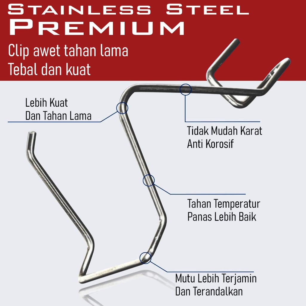 Kawat Clip Penjepit Bohlam LED Halogen H4 Untuk Mobil dan Motor
