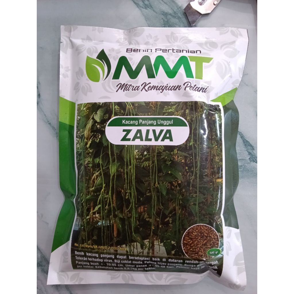 Benih kacang panjang Zalva f1, (tahan virus, berbobot, panjang, perawatan mudah dan disukai pasaran)
