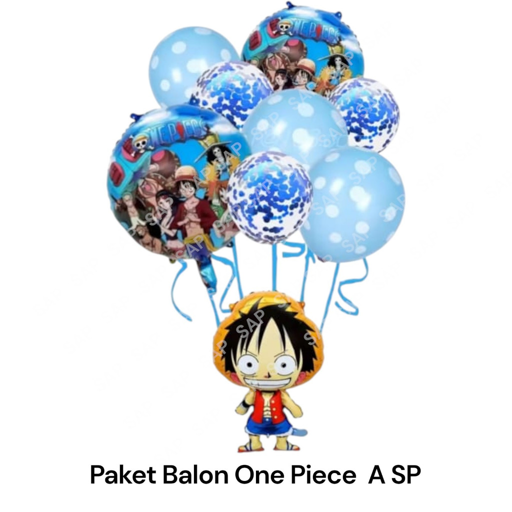 Paket Balon ONE PIECE A SP / Dekorasi Balon One Piece