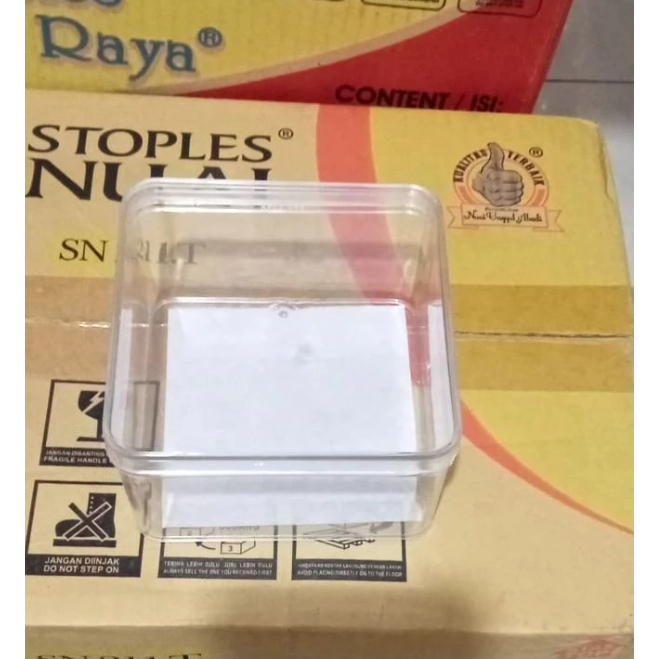 Toples Plastik Kue Kering / Nastar - Kotak (250 Gram)