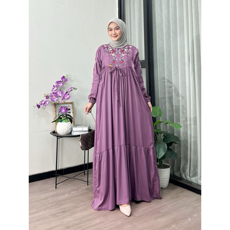 Gamis Dress Gaun Baju Busana Lebaran Hari Raya Idul Fitri Terbaru 2026 Wanita Muslimah Remaja Dewasa