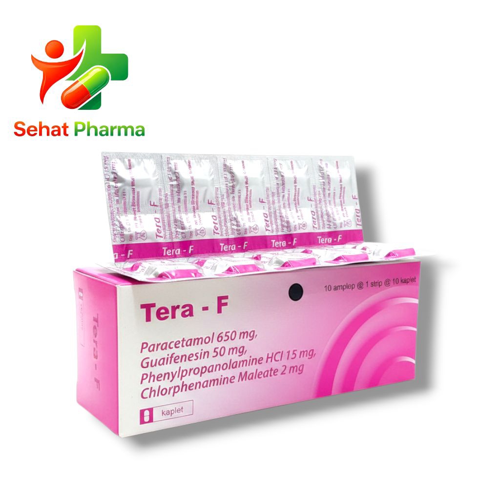Tera F Tablet 10 Tablet - Obat Flu dan Batuk, Kemasan Praktis,