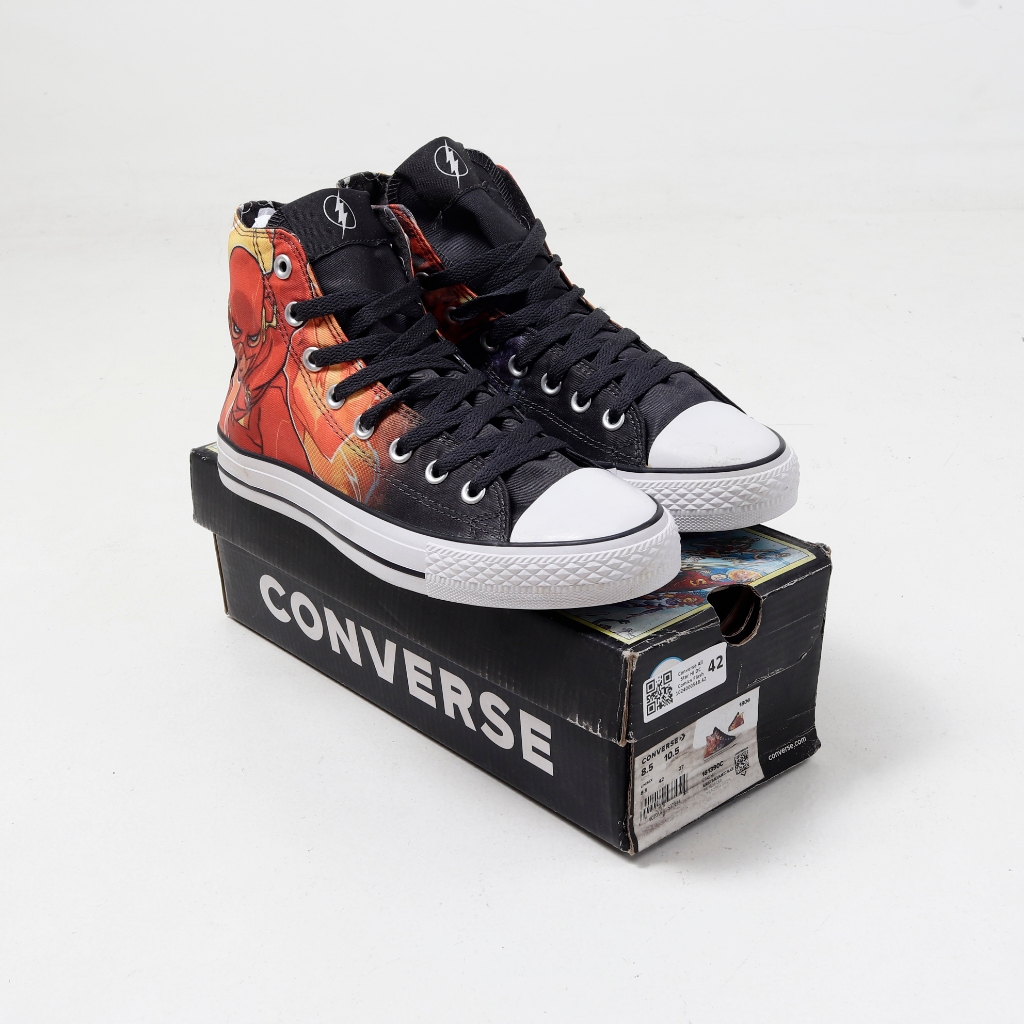 (MARKET) Sepatu Sneakers Converse All Star Hi DC Comics Flash