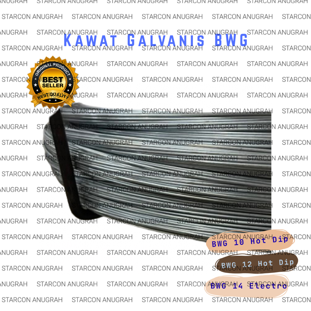 Kawat Galvanis BWG per roll