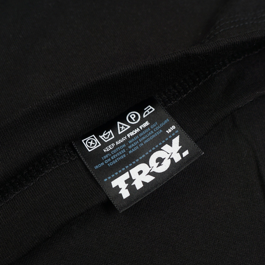 Troy Company Neck Strip Tshirt Black Stonemason - Kaos Lengan Pendek Kaos Hitam KST 3080-3W2B