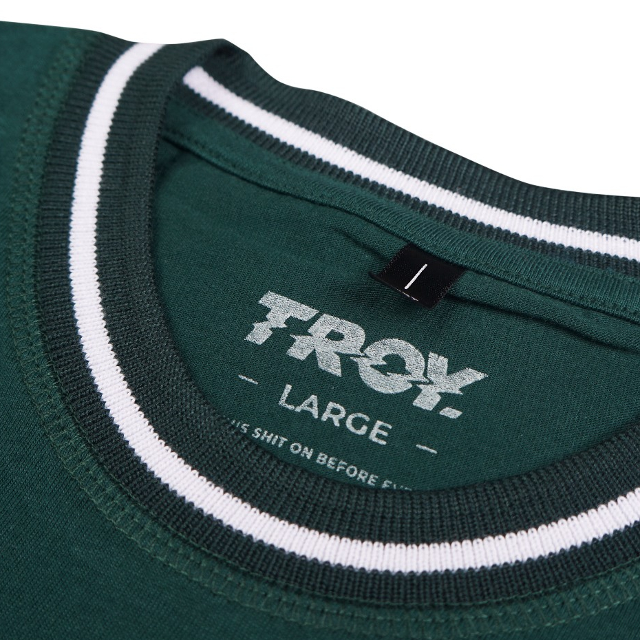Troy Company Neck Strip Tshirt Green Virtual Pleasure - Kaos Lengan Pendek Kaos Hijau KST 3032-2G1W