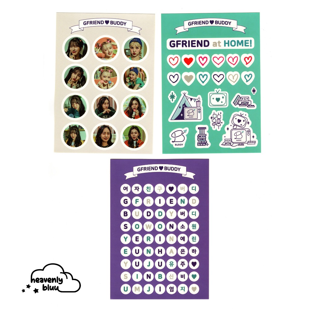 [OFFICIAL] REMOVABLE STICKER SET GFRIEND MEMBERSHIP KIT “GFRIEND AT HOME”