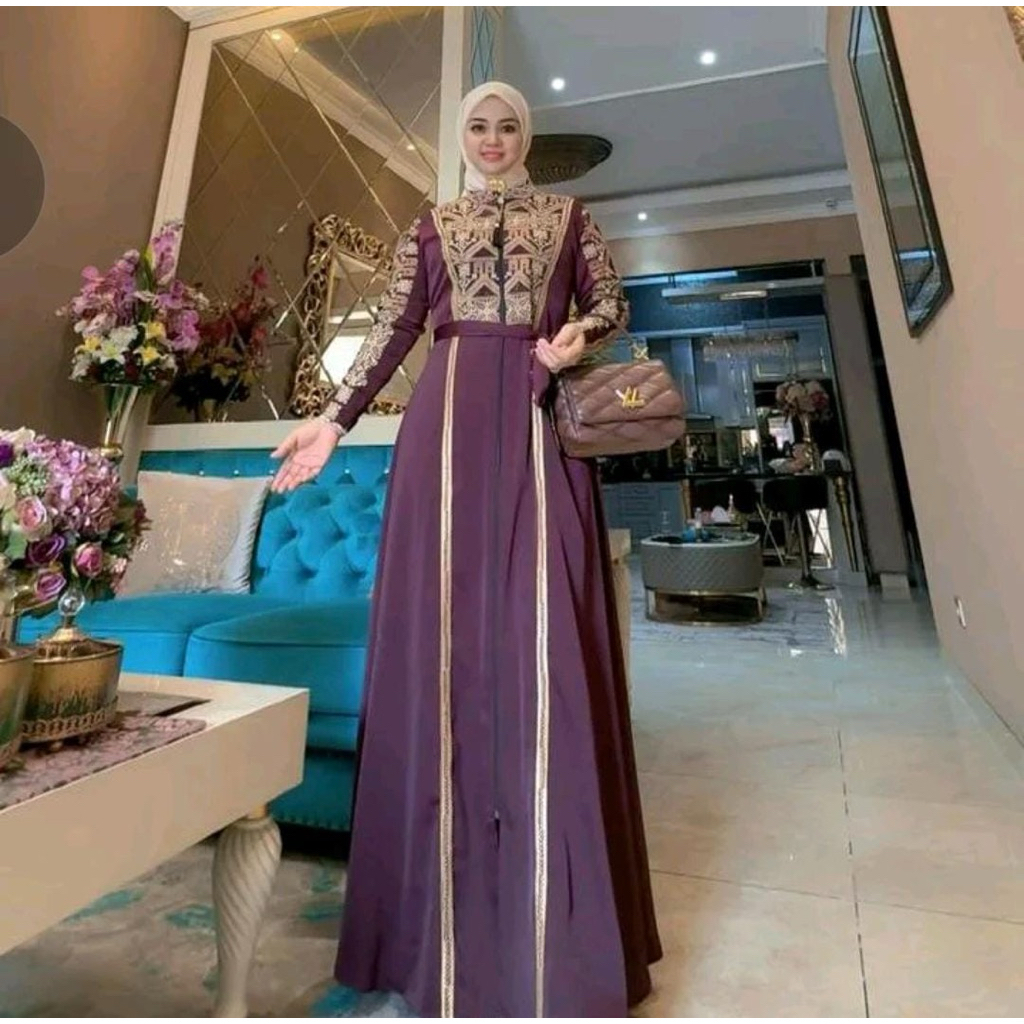 Baju muslim NAZWA ADEEVA DRESS, NAZWA ABAYA ORIGINl
