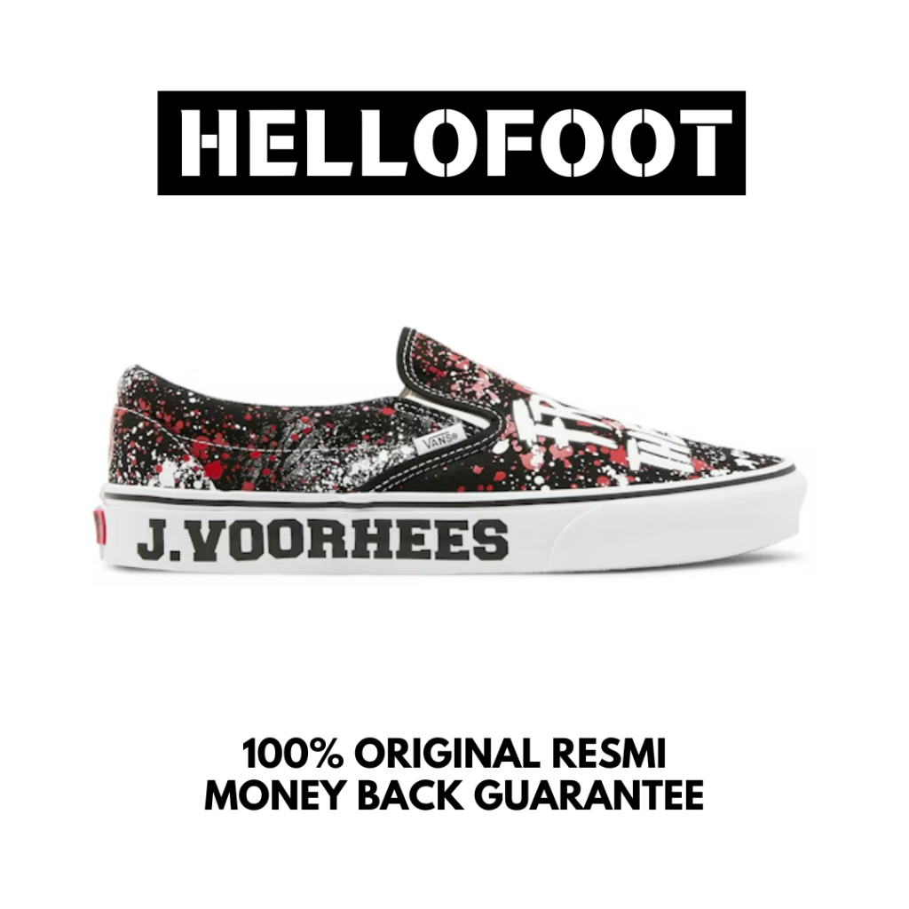 Sepatu Vans Slipon Classic House Of Terror "Friday The 13th" VN0A4U38ZPL [100% Resmi Store]