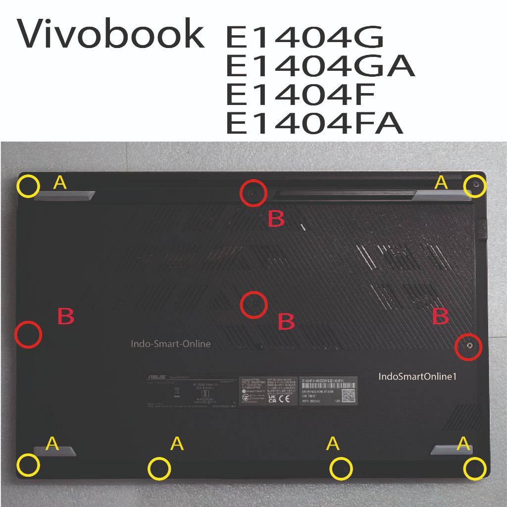 [Baru] Baut casing Asus Vivobook E1404 E1404G E1404GA E1404F E1404FA