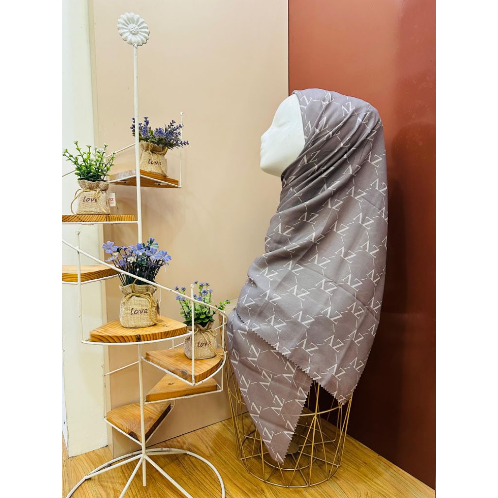 JILBAB SEGI EMPAT MOTIF LUNA SERIES BEST SELLER