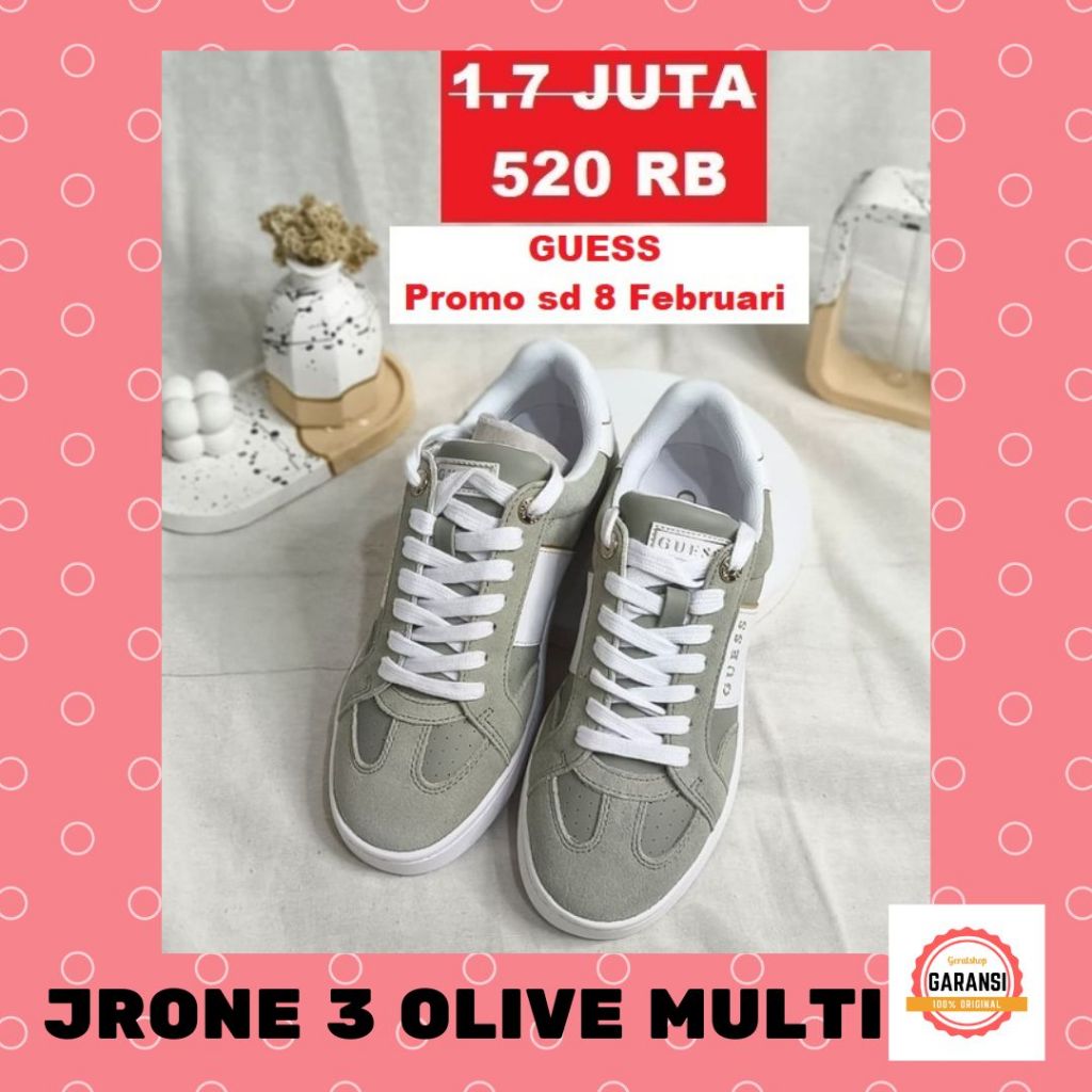 Sepatu sneakers wanita seri JRONE 3 Guess 100% original store