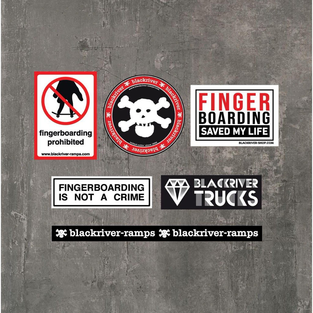 Fingerboard Ramps Sticker Blackriver