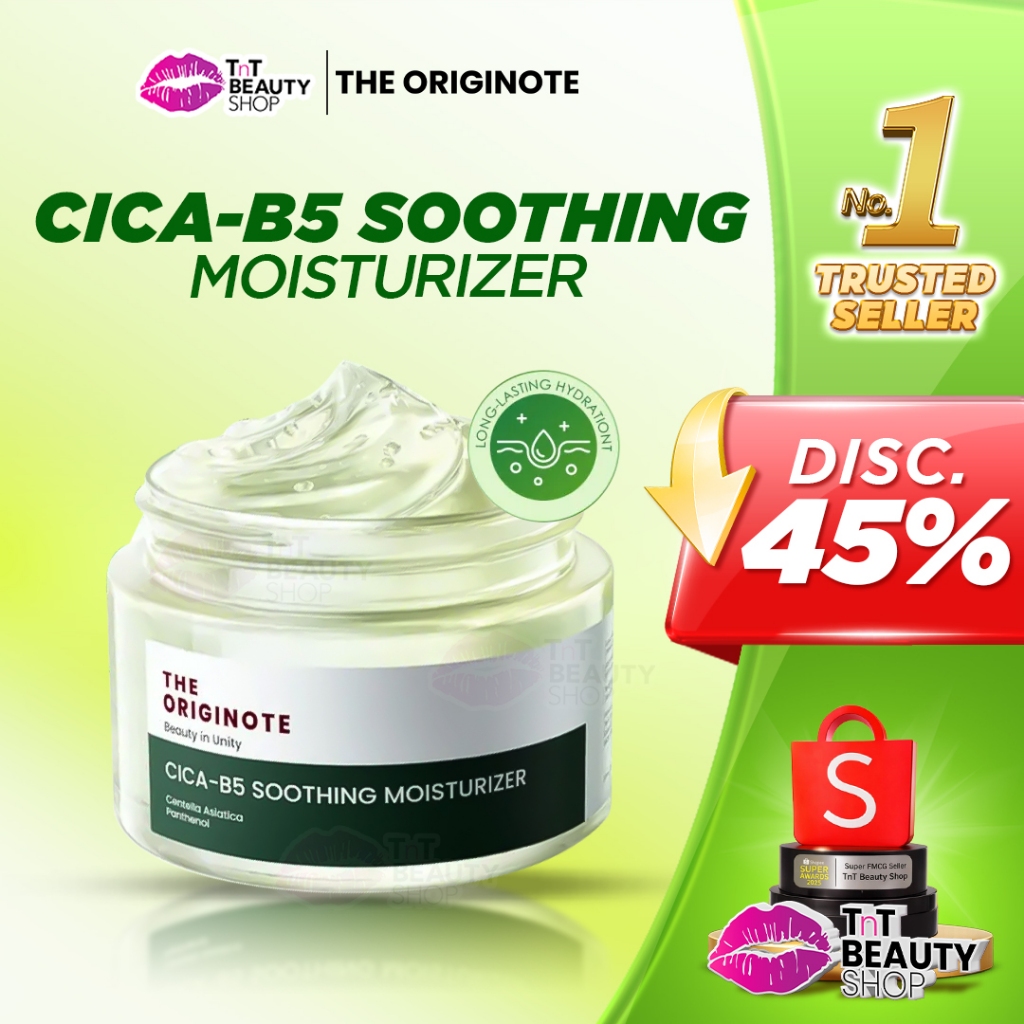 The Originote Cica B5 Soothing Moisturizer  - Moisturizer Menenangkan kulit Kemerahan Mengunci hidra