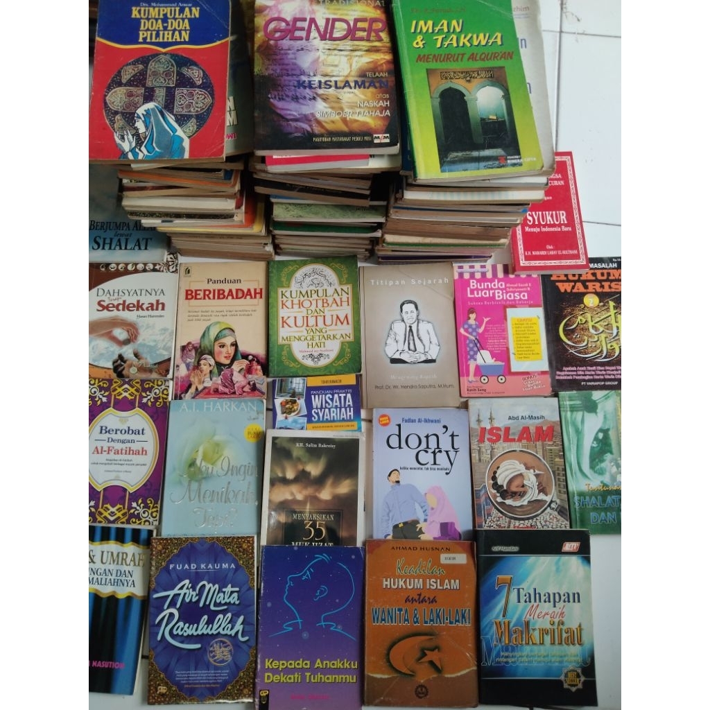 Obral Buku Jadul Buku Religi, Buku Bacaan Agama Islam Bekas Orginal