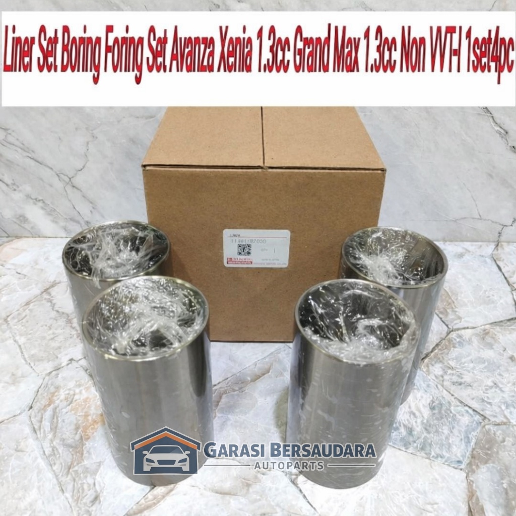 Liner Set Boring Buring Foring Set Daihatsu Grand Max 1.3cc 1set4pc