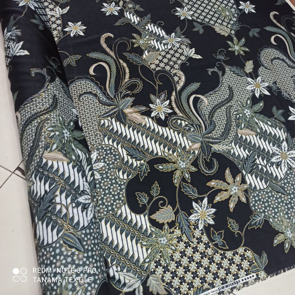 kain batik semi sutra foill / batik semi sutra prada / harga per setengah meter