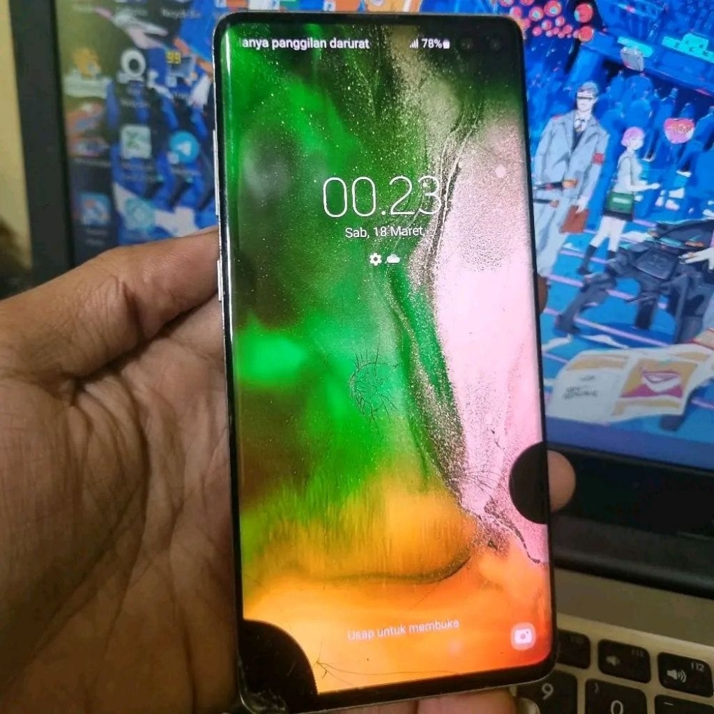 Ponsel Flagship Samsung Galaxy S10 Plus Ram 8GB Rom 128GB