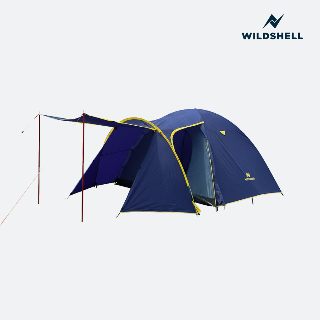 TENDA CAMPING KELUARGA MANDALA 6 PRO WILDSHELL KAPASITAS 6-8 ORANG WATERPROOF DAN TENDA JAYADIPA 4 D
