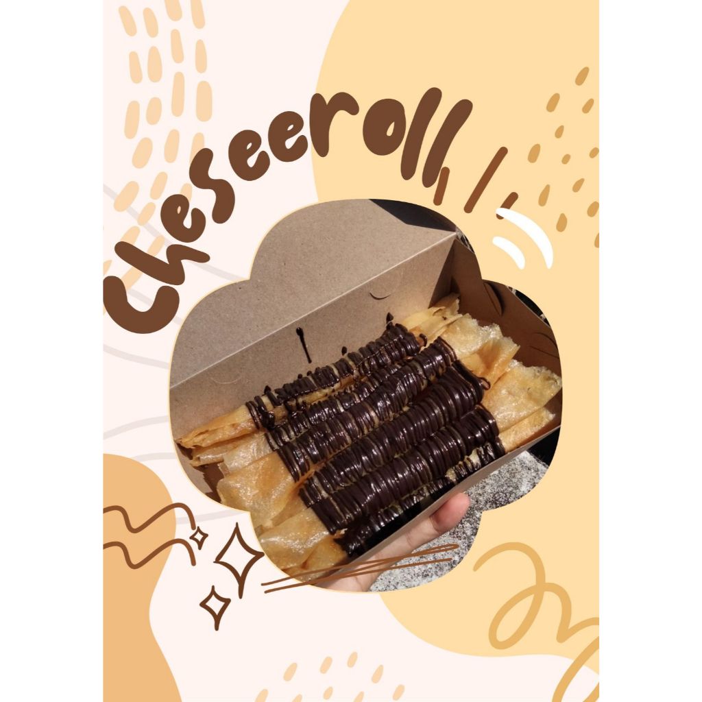 Chesee Roll - Keju Aroma isi 10 Topping Coklat